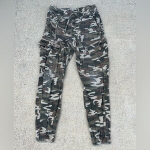 Ring of Fire Men's Camo Cargo Pants - Green Brown Black